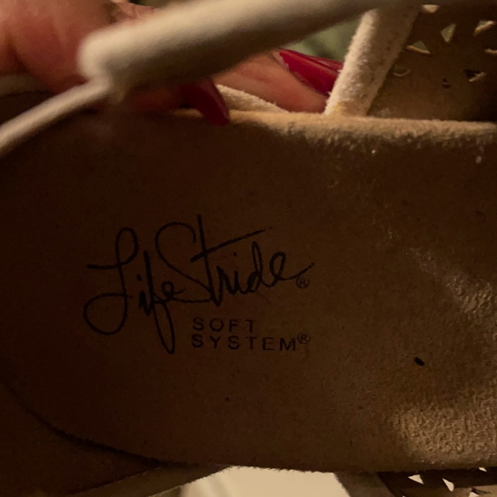 Beige Wedges wide width - Picture 3 of 3